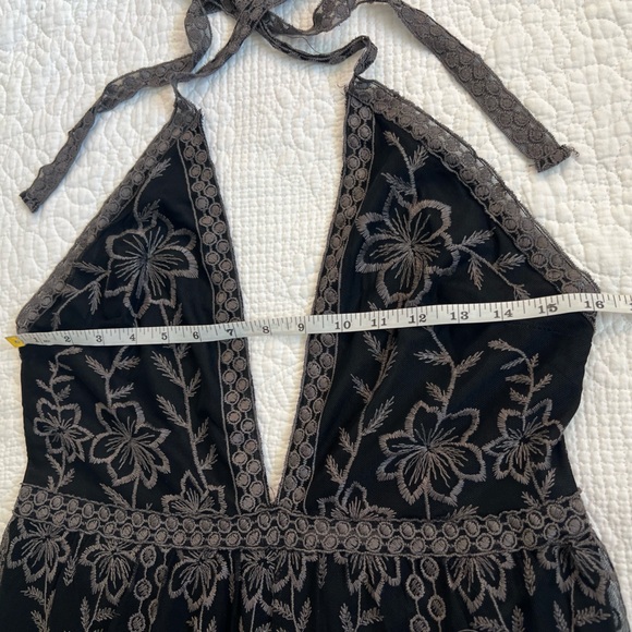 ASOS Honey Punch Embroidered Halter Jumpsuit - Picture 7 of 12